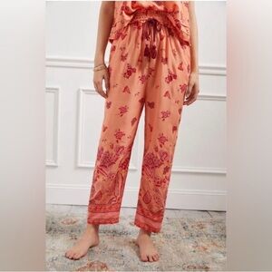 Anthropologie Clementine Lounge 100% Modal Pull-on Wide Leg Pants